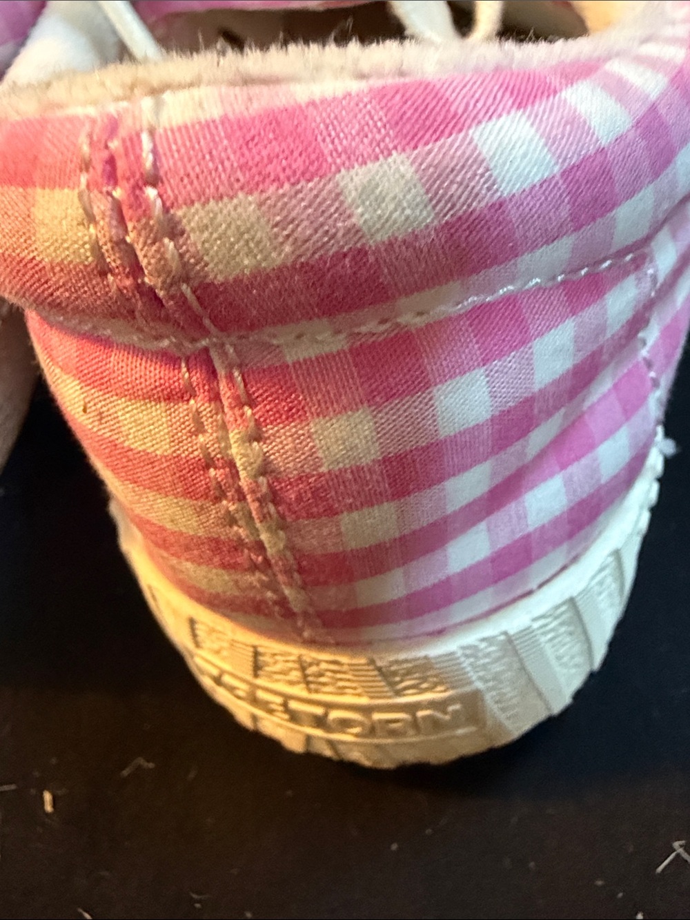 Tretorn Pink Gingham Canvas Sneakers - Picture 7 of 14
